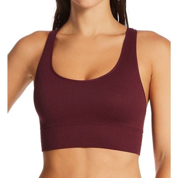 Maidenform DM2304 Burgundy Feel Good Seamless Crop Tank Bra with Racerback M - Picture 1 of 1